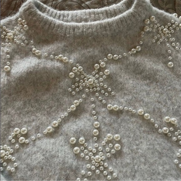 Zara Pearl sweater snow flake - Picture 3 of 3
